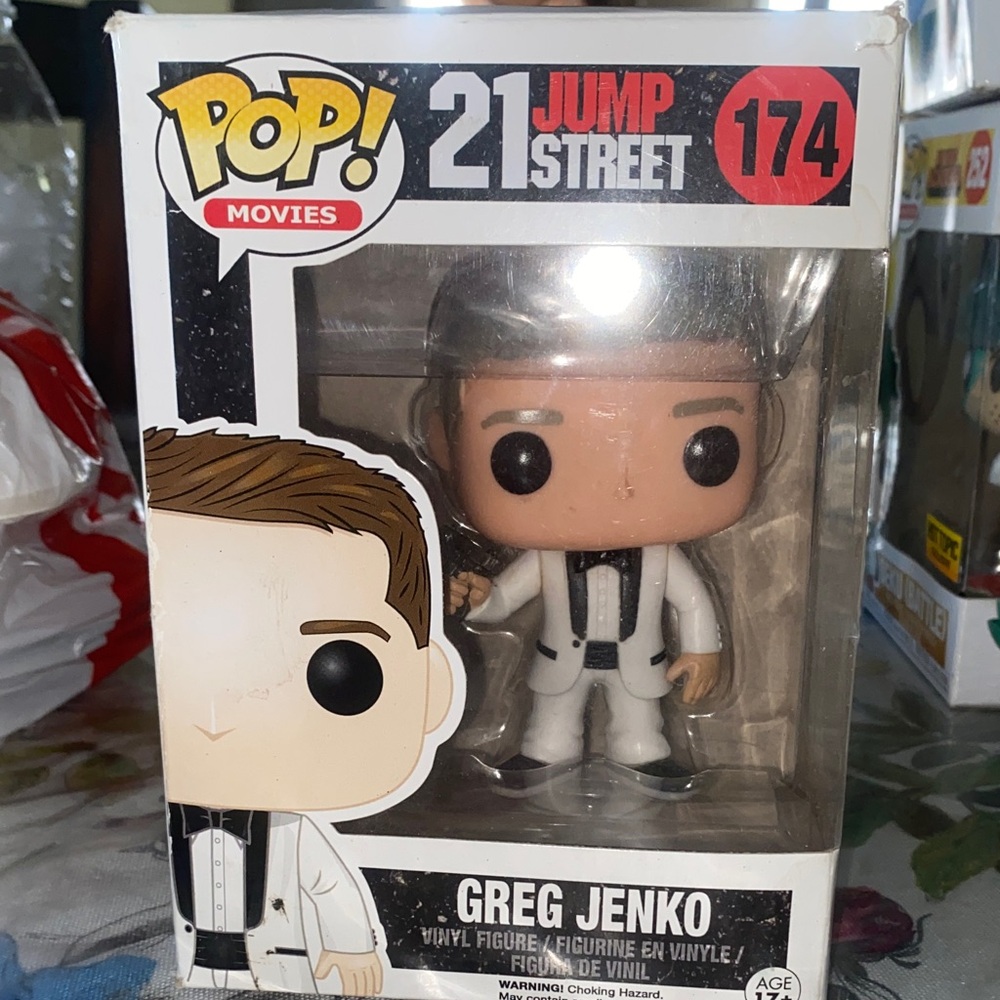Funko Pop Greg Jenko in White and Black Suit